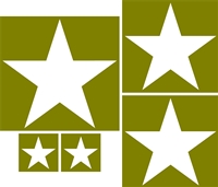 5 STAR DECAL SET