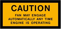 FAN CAUTION