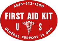 FIRST AID KIT DECAL