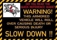 HUMVEE ROLL OVER WARNING