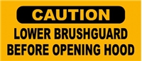 2 BRUSHGUARD WARNING DECALS