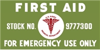 FIRST AID KIT LETTERING