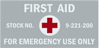 FIRST AID KIT LETTERING