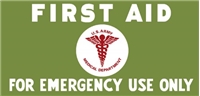 FIRST AID KIT LETTERING