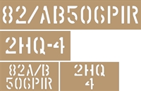 2" AND 3" BUMPER NUMBERS up to 15 characters