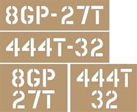 3" BUMPER NUMBERS up to 15 characters