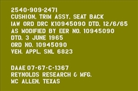 3/4" MULE FUEL CAUTION