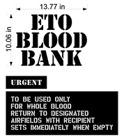 ETO BLOOD BANK PAINT MASK STENCIL SET