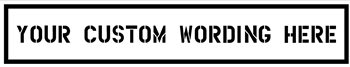 Custom 2" One line decal