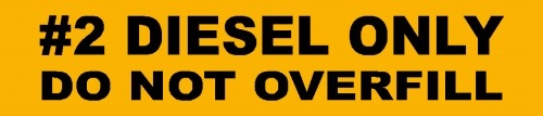 2 - #2 DIESEL ONLY DECALS