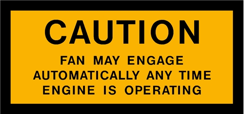 FAN CAUTION