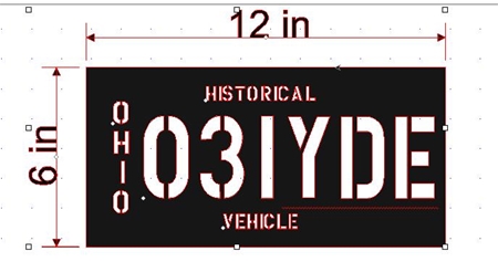 VEHICLE LICENSE PLATE