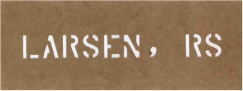 1/2 Inch Reusable Name Stencil - Up to 17 Characters