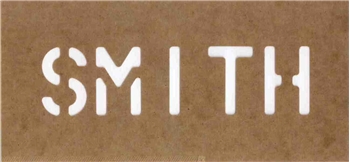 1.75 Inch Reusable Name Stencil - Up To 5 Characters