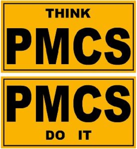 1 SET OF 2 PMCS DECALS