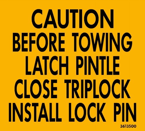 TRIPLOCK CAUTION