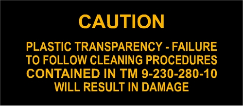TRANSPARENCY CAUTION