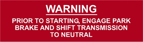 START WARNING