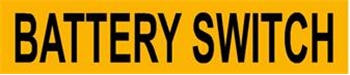 TWO BATTERY SWITCH DECALS