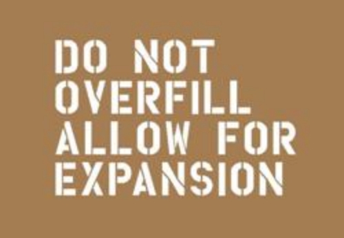 FOUR LINE FUEL CAUTION
