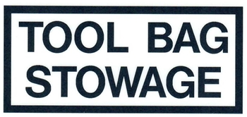 TOOL BAG STOWAGE