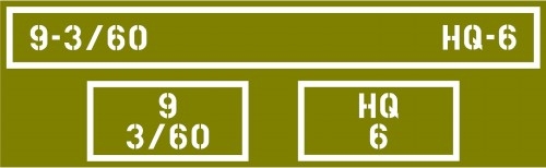 3" BUMPER NUMBERS UP TO 10 CHARACTERS